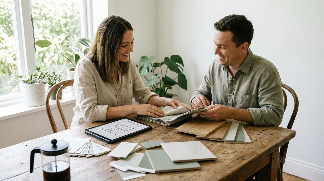 Interior design consultation session