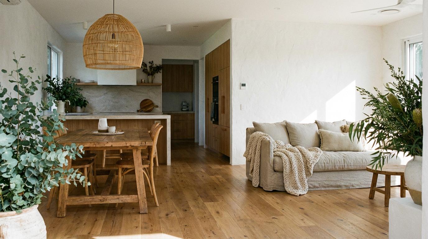 Full interior design service — living room transformation